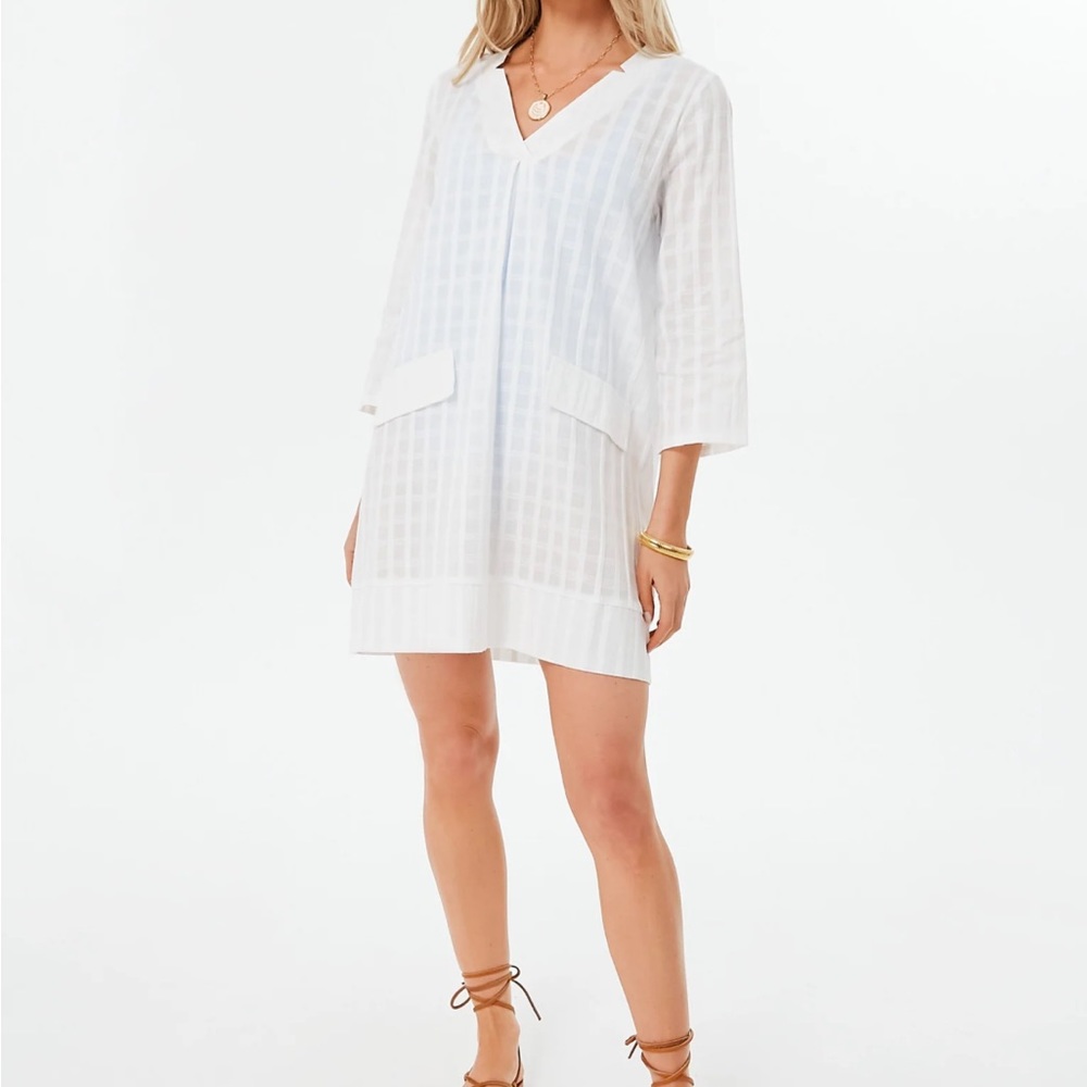 Tuckernuck White Sheer V-Neck Swim Coverup